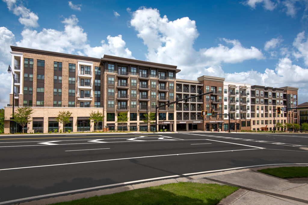 Manor Chamblee luxury apartment building exterior in Chamblee GA
